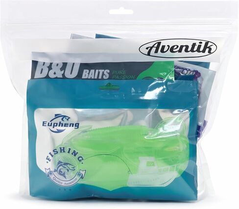 Aventik Fishing Lure Storage Waterproof Bag 11.18" X 9.45" Transparent TPU Plastic Bags for Soft Baits & Fishing Tools Water-Resistant Storage Bags(10pcs) in Kuwait