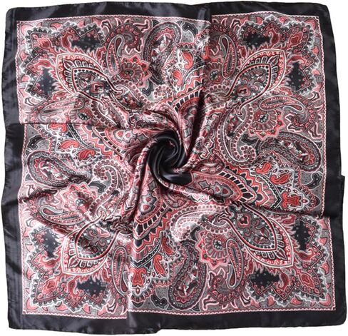 35" Satin Large Square Head Scarves-Like Silk Satin Scarf for Hair Wrapping at Night Bandana Square Scarf for Sleeping in Saudi Arabia