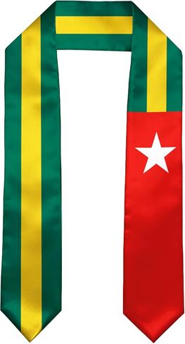 Ethiopia Flag Graduation Sash/Stole/Scarf 180X13CM Double Sided for Study Aboard International Students Graduation Decoration Item Gift in Kuwait