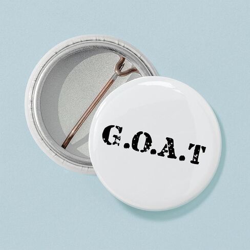 CafePress G.O.A.T أعظم ما في كل تيم 1 بوصة دبوس زر صغير مستدير in Saudi Arabia
