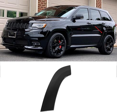 MUMALP Front Rear Fender Flare For Jeep Grand Cherokee SRT/SRT8/Trackhawk/High Altitude/Summit 2012-2021 Wheel Flare Fenderflare 5QJ84TZZAE (Unpainted, Front fender flare Right) in Saudi Arabia