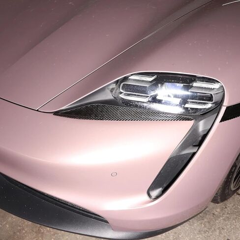 For Porsche Taycan 2019-2022. Car Headlights Decor Lamp Eyebrow Trim Stickers Exteriors Car Accessories in Saudi Arabia