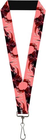 Buckle-Down Solo Leveling Lanyard, Solo Leveling Blood Red Commander Igris Pose and Title Logo, Elastic in Saudi Arabia