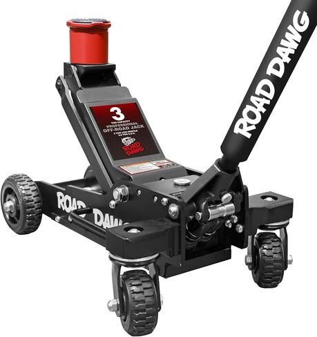 Road DAWG 3 Ton Aluminum Big Wheel Off-Road Floor Jack - Heavy Duty Hydraulic Lift for Trucks, SUVs & ATVs, 6000LBS Capacity, Professional Portable Jack in Kuwait