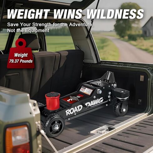 Road DAWG 3 Ton Aluminum Big Wheel Off-Road Floor Jack - Heavy Duty Hydraulic Lift for Trucks, SUVs & ATVs, 6000LBS Capacity, Professional Portable Jack in Kuwait