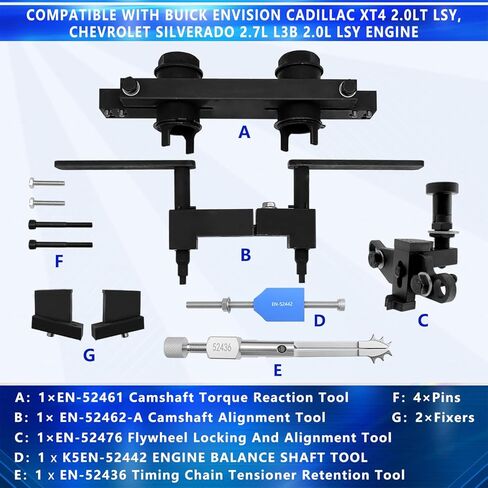 Camshaft Timing Tool Kit Compatible with Buick Envision Cadillac XT4 2.0LT LSY,Chevrolet Silverado L3B 2.0L LSY Engine,EN-52461 EN-52476 EN-52462. in Kuwait