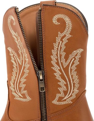 Cowboy Boots For Women Cowgirl Boots with Classic Embroide Pointed Toe Chunky Heel Ankle Boot Side Zipper Vintage Retro in Saudi Arabia