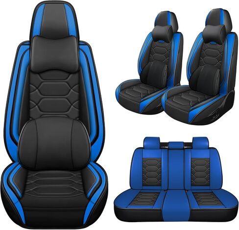 Car Seat Covers Fit for Jeep Cherokee 2014-2025,5 Seats Comfort Non-Slip Seat Covers Airbag Compatible,Waterproof Leather Seat Covers(Standard 5 Seats,Black) in Kuwait