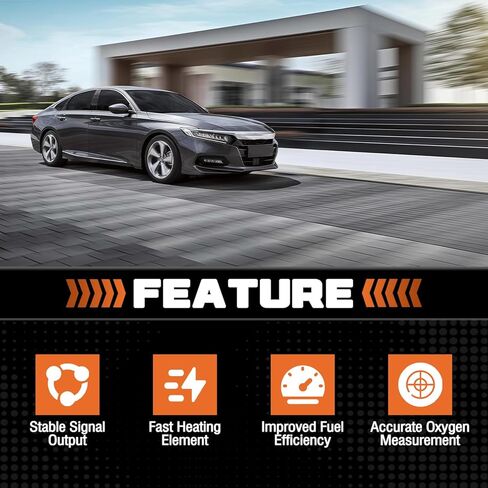 2Pcs Upstream Downstream Oxygen Sensor Fit for Honda Accord 2018-2021 Fit for Acura RDX TLX 2019-2021 Replaces 36531-6A0-A01 36532-6A0-A01 234-5726 234-8046 36531-6B2-A01 36532-6B2-A01 in Kuwait