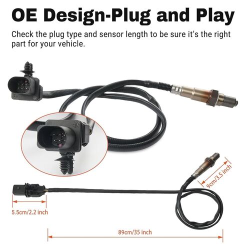 LSU 4.9 مستشعر الأكسجين Lambda واسع النطاق O2 متوافق مع مقياس AEM 30-4110 الرقمي UEGO AFR، مقياس 30-0300 X-Series، 30-0310 وحدة التحكم المضمنة استبدال 17025، 0258017025، 304110، 300300، 300310 in Kuwait