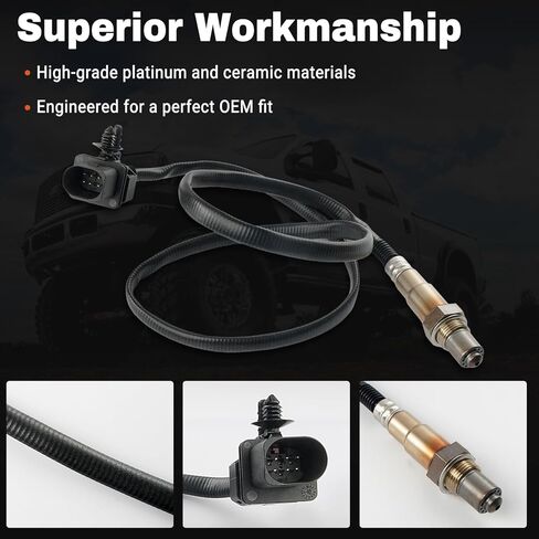 LSU 4.9 مستشعر الأكسجين Lambda واسع النطاق O2 متوافق مع مقياس AEM 30-4110 الرقمي UEGO AFR، مقياس 30-0300 X-Series، 30-0310 وحدة التحكم المضمنة استبدال 17025، 0258017025، 304110، 300300، 300310 in Kuwait