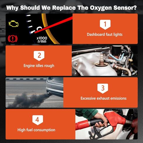 LSU 4.9 مستشعر الأكسجين Lambda واسع النطاق O2 متوافق مع مقياس AEM 30-4110 الرقمي UEGO AFR، مقياس 30-0300 X-Series، 30-0310 وحدة التحكم المضمنة استبدال 17025، 0258017025، 304110، 300300، 300310 in Kuwait