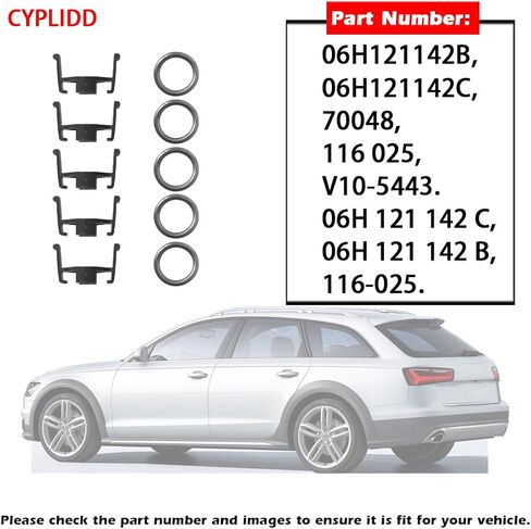 06H121142B 06H121142C Cooling Water Pump Temperature Sensor Retainer Spring Clips Compatible with VW Jetta Golf AUDI A3 S3 A4 A5 A6 (Pack of 5) in Kuwait