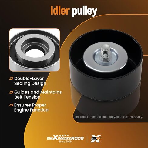 maXpeedingrods Engine Drive Belt Tensioner Idler Pulley Serpentine Belt Kit for Nissan Altima 2006-2012 Murano 2007-2014 Maxima 2008-2014 Quest 2011-2012 3.5L 11955JA10D 7PK1705 11925JA11A 11925JA100 in Saudi Arabia