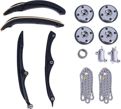 HL3Z6268A HL3Z-6268-A Engine Timing Chain Kit with Camshaft Phaser Guides Gear Sprocket Compatible with Ford F150 Ecoboost Expedition Lincoln Navigator 3.5L 2018-2023 HL3Z6K255A HL3Z6K255B in Saudi Arabia