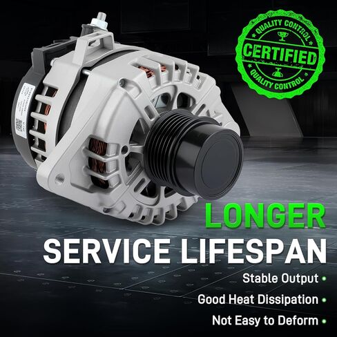 37300-2B970 Alternator Fit for Hyundai Accent 1.6L L4 2018-2019 for Kia Rio 2018-2019 Seltos 2021-2024 Soul Automatic 1.6L 2017-2019130A 12V CW 6-Groove Clutch Pulley in Saudi Arabia