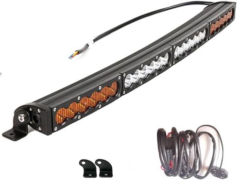 50 بوصة ثنائي اللون كهرماني/أبيض LED ضوء بار ستروبوفلاش أضواء 240 وات كومبو لـ UTV 4WD 4X4 شاحنة جرار عربة الطريق مدحلة جرافة رافعة الطرق الوعرة المركبات الوفير مصباح الأسلاك تسخير in Kuwait