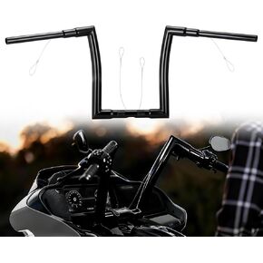 مقود Road Glide مقاس 14 بوصة مقاس 1.5 بوصة Ape Hanger لطرازات 2024-Up Road Glide و2023-Up FLTRXSE و2024-Up ABS التي تدعم نماذج Road Glide (باستثناء FLTRXSTSE)، كروم in Kuwait