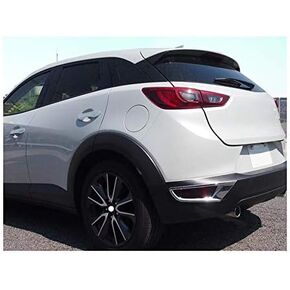 2Pcs ABS Chrome Car Rear Fog Light Lamp Cover Trim Decorate Cover Compatible for Mazda CX3 CX-3 2016 2017 2018 2019 2020 2021 2022 2023 2024 2025 in Saudi Arabia