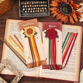 2pcs Leather Bookmarks with Bookmarks for Women, Writers, Readers Durable Book Markers Book Accessories Unique Gifts for Men, Women in Kuwait