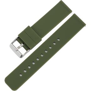 أشرطة ساعات من السيليكون 12 مم 14 مم 16 مم 17 مم 18 مم 19 مم 20 مم 21 مم 22 مم 24 مم 26 مم استبدال سريع لأشرطة الساعات مع مشبك من الفولاذ المقاوم للصدأ سوار ساعة مطاطي ناعم للرجال in Kuwait