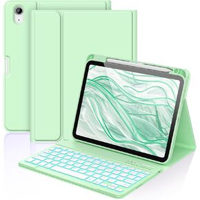 aMZCaSE for iPad 10th Generation case with keyboard10.9 inch (2022),7 Color Backlight,Keyboard Case for iPad 10th Generation with Wireless Detachable Keyboard & Pencil Holder,Model: A2696 A2757 A2777 in Kuwait