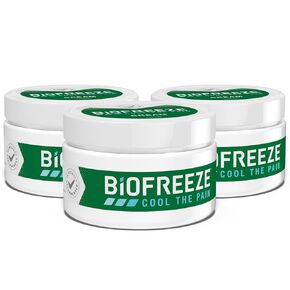 Biofreeze® Cream, Menthol Overnight Muscle Pain Relief Cream for Lower Back Pain Relief, Shoulder Pain & Neck Pain Relief, Knee Pain Relief, Arthritis Pain Reliever, FSA HSA Eligible, 3 oz Jar in Saudi Arabia
