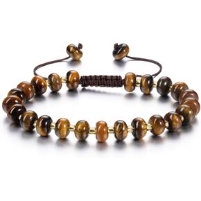 CrystalTears Colorful Beaded Bracelet for Women, Adjustable Braided Boho Stone Bead Bracelets, Trendy Handmade Crystal Bracelet Surfer Summer Beach Jewelry Gifts for Women in Saudi Arabia
