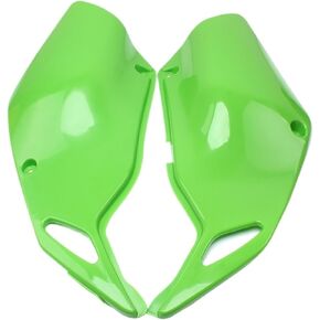 زوج من الأغطية البلاستيكية الجانبية الخلفية متوافقة مع KLX250 KLX300 1993-2007 KLX 250 300 هدية من الجانب الأيمن الأيسر (أبيض) in Kuwait