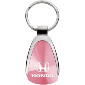 Honda Genuine Pink Logo Metal Chrome Tear Drop Key Chain Ring Fob in Kuwait