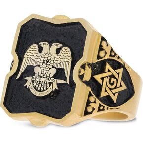 Freemasonry Ring, Handmade Sterling Silver Masonic Ring, 18MM, Signet Ring for Men in Kuwait