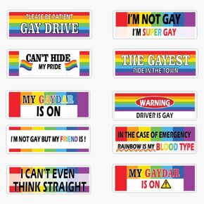 الأصلي مضحك مثلي الجنس LGBT المزحة الوفير لشاحنة سيارات مركبة أو الأمتعة ملصقات للسيارة متعددة الأشكال ملصق حائط من الفينيل‏ 5" in Kuwait