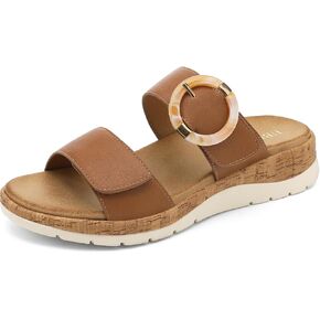UBFEN Womens Flat Sandals Slides With Arch Support Comfy Walking Wedge Cushion Summer Shoes in Kuwait