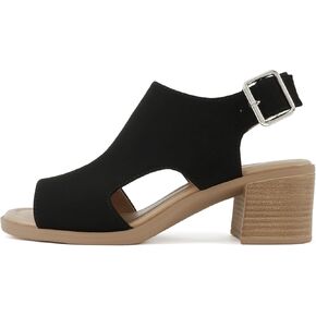 Soda Lovely ~ Women Peep Toe Slingback Low Heel Sandal in Saudi Arabia