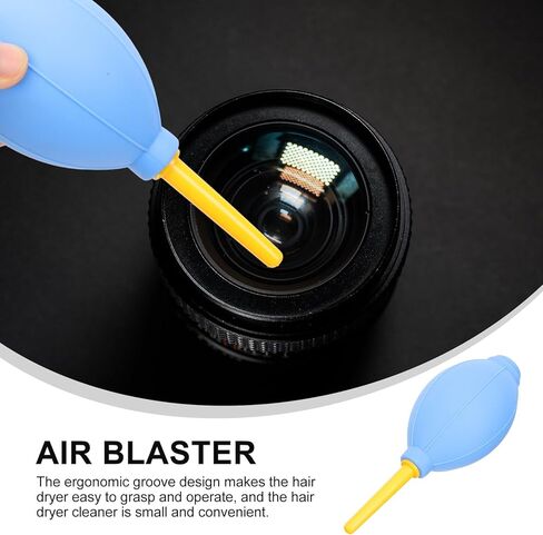 Uonlytech 6 قطع أداة تنظيف عدسة الكاميرا، منفاخ الهواء المعلب، منظف، مجفف، منفاخ كهربائي للكمبيوتر، مزيل غبار الهواء الإلكتروني، منفضة هواء للسيارة، مضخة ضغط TPE لاسلكية لتنقية الهواء in Kuwait