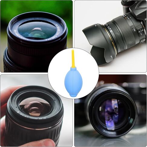 Uonlytech 6 قطع أداة تنظيف عدسة الكاميرا، منفاخ الهواء المعلب، منظف، مجفف، منفاخ كهربائي للكمبيوتر، مزيل غبار الهواء الإلكتروني، منفضة هواء للسيارة، مضخة ضغط TPE لاسلكية لتنقية الهواء in Kuwait