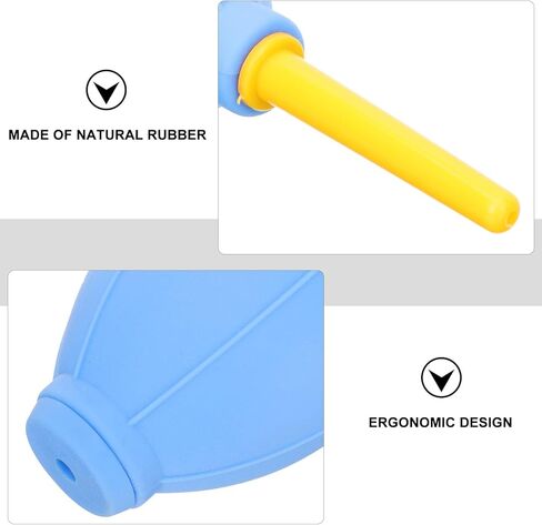 Uonlytech 6 قطع أداة تنظيف عدسة الكاميرا، منفاخ الهواء المعلب، منظف، مجفف، منفاخ كهربائي للكمبيوتر، مزيل غبار الهواء الإلكتروني، منفضة هواء للسيارة، مضخة ضغط TPE لاسلكية لتنقية الهواء in Kuwait