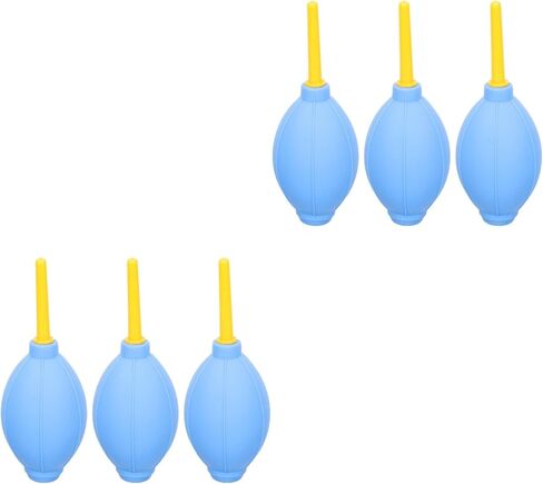 Uonlytech 6 قطع أداة تنظيف عدسة الكاميرا، منفاخ الهواء المعلب، منظف، مجفف، منفاخ كهربائي للكمبيوتر، مزيل غبار الهواء الإلكتروني، منفضة هواء للسيارة، مضخة ضغط TPE لاسلكية لتنقية الهواء in Kuwait