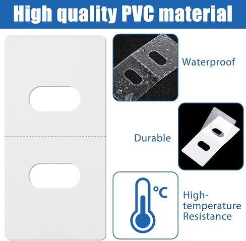 30 مجموعة (60 قطعة) من علامات إصلاح الستائر الرأسية المثبت الشفاف لشرائح وأجزاء استبدال الستائر الرأسية in Kuwait