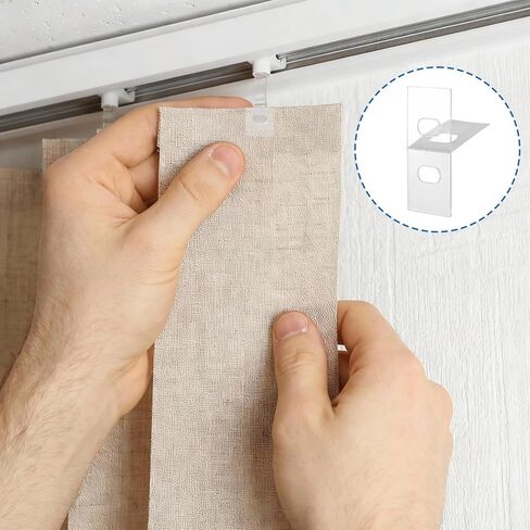 30 مجموعة (60 قطعة) من علامات إصلاح الستائر الرأسية المثبت الشفاف لشرائح وأجزاء استبدال الستائر الرأسية in Kuwait