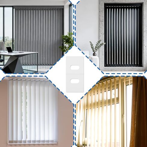 30 مجموعة (60 قطعة) من علامات إصلاح الستائر الرأسية المثبت الشفاف لشرائح وأجزاء استبدال الستائر الرأسية in Kuwait