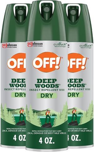 OFF! Deep Woods Insect & Mosquito Repellent VIII, DryTouch Technology, Long Lasting Protection 4 oz. in Kuwait