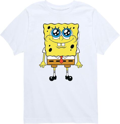 ملابس HYBRID - Spongebob Squarepants - تي شيرت برسومات بأكمام قصيرة للأطفال والشباب in Saudi Arabia
