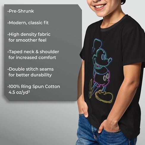 Fifth Sun Boy's Mickey & Friends Neon Mickey T-Shirt in Saudi Arabia