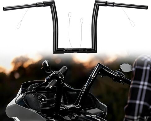 مقود Road Glide مقاس 14 بوصة مقاس 1.5 بوصة Ape Hanger لطرازات 2024-Up Road Glide و2023-Up FLTRXSE و2024-Up ABS التي تدعم نماذج Road Glide (باستثناء FLTRXSTSE)، كروم in Saudi Arabia