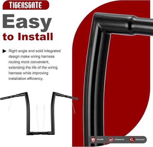 مقود Road Glide مقاس 14 بوصة مقاس 1.5 بوصة Ape Hanger لطرازات 2024-Up Road Glide و2023-Up FLTRXSE و2024-Up ABS التي تدعم نماذج Road Glide (باستثناء FLTRXSTSE)، كروم in Saudi Arabia