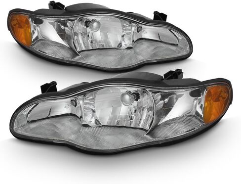 ACANII - For 2000-2005 Chevy Monte Carlo Headlights Headlamps 00 01 02 03 04 05 Replacement Driver + Passenger Side in Saudi Arabia
