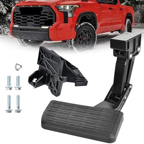 75316-01A Rear Bed Step Retractable Bumper Step for Toyota Tundra 2014 2015 2016 2017 2018 2019 2020 2021 Folding Truck Step Retractable Bumper Tailgate Step Replace # PT392-34140 PT39234140 in Kuwait