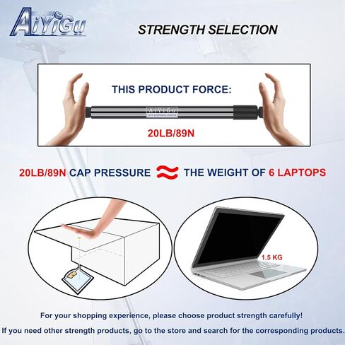20 بوصة 20LB/89N دعامة صدمة الغاز الربيع رفع دعم ل RV الثقيلة غطاء شاحنة غطاء باب التخييم فراش تخزين قارب يفقس نافذة in Saudi Arabia