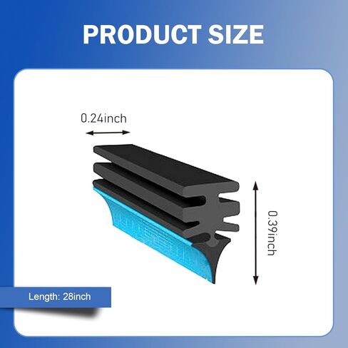 4 PCS Windshield Wiper Blade, Windshield Wiper Silent and Scratch-free Boneless Rubber Strip, 28" Cuttable Frameless Flexible Fit Wiper Strip, for Most Cars Repair Replacement (Black) in Kuwait